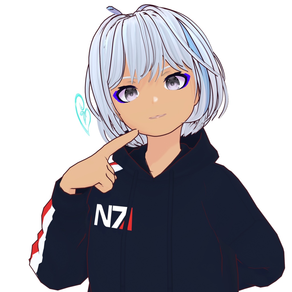 Mass Effect N7 hoodie & textures for VRoid