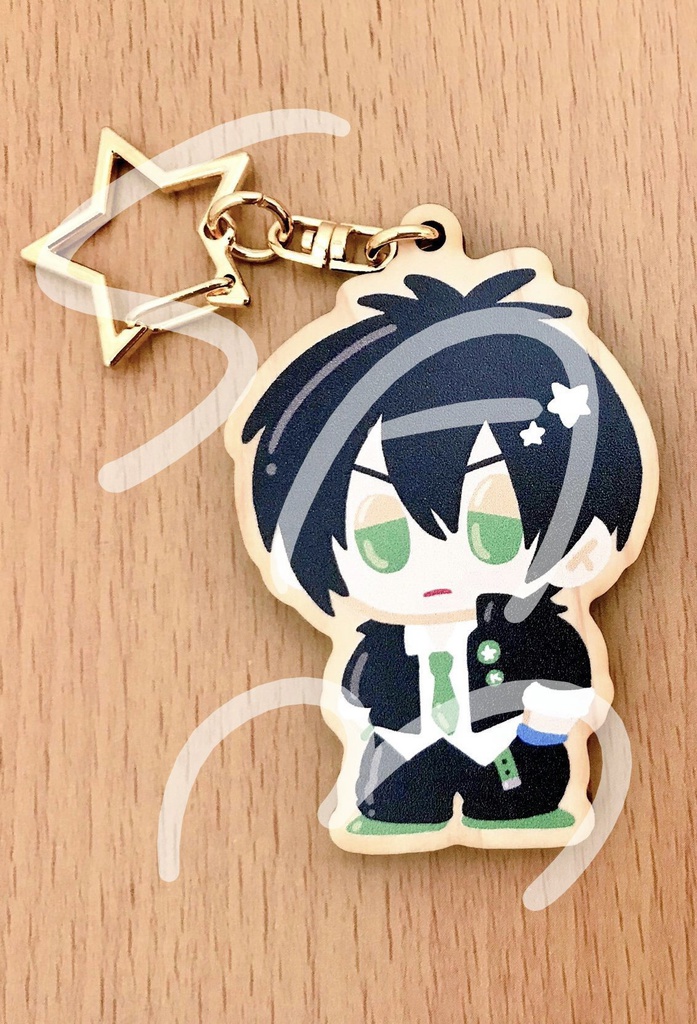 木製キーホルダー　香賀美タイガ