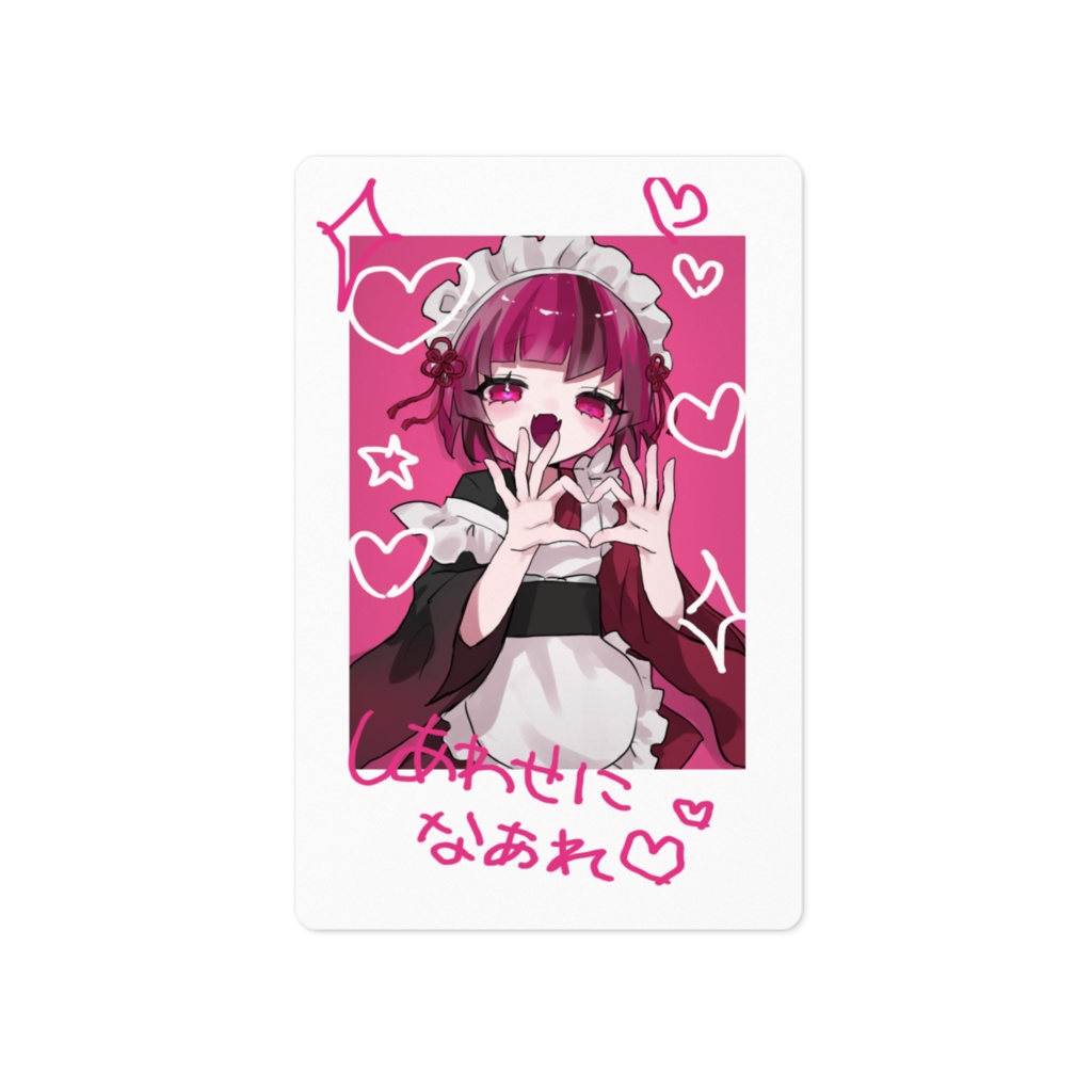 メイドざしきわらしちゃんのチェキ風ステッカー