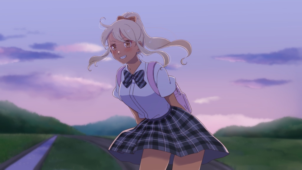 【無料アリ】イラスト素材_003(ノスタルジックなギャルちゃん)