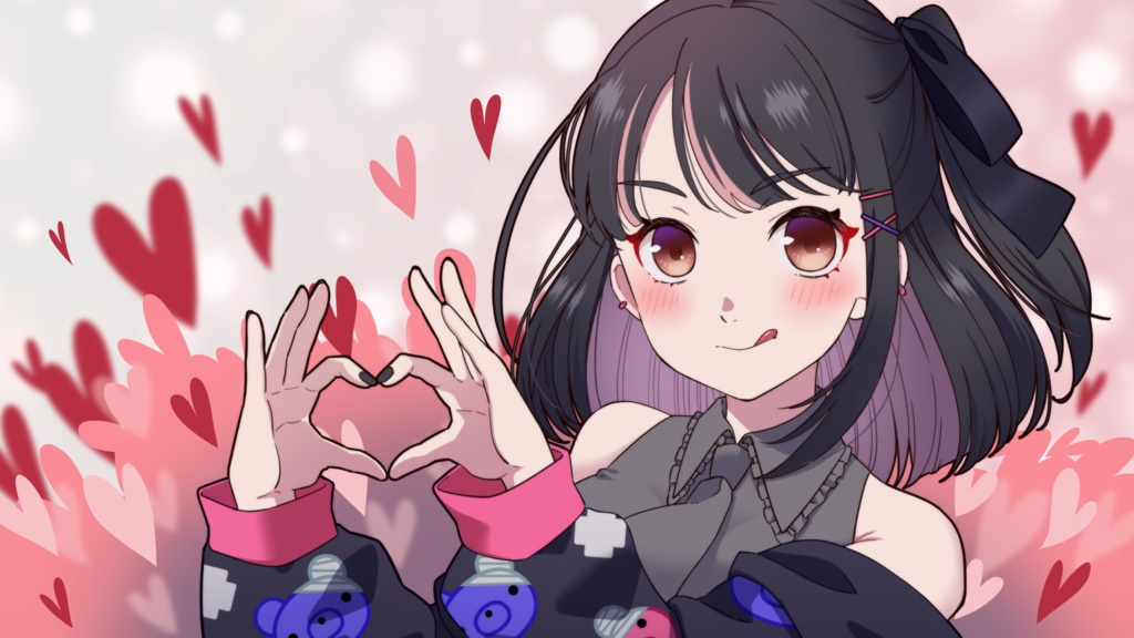 【無料アリ】イラスト素材_008(地雷系女子イラスト)