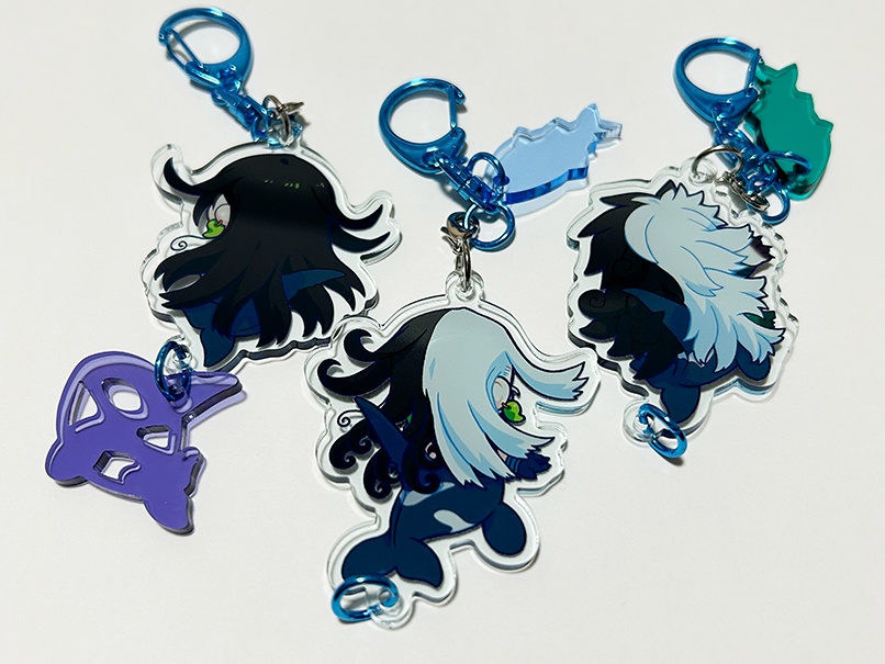 シャチ屋アクリルキーホルダー(4種類)