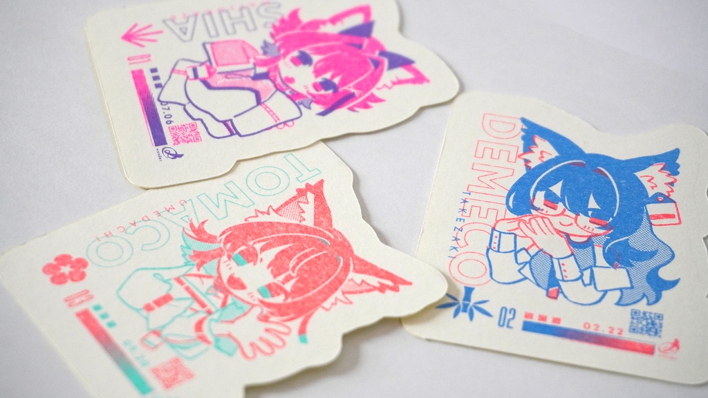 あっとわんレトロステッカー