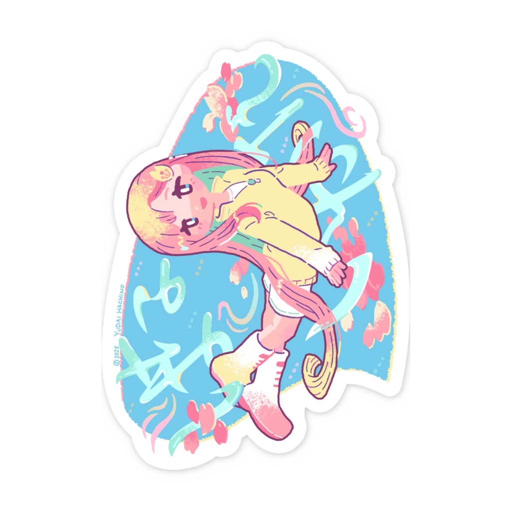 スマホ用 えとことステッカー【はないかだ】