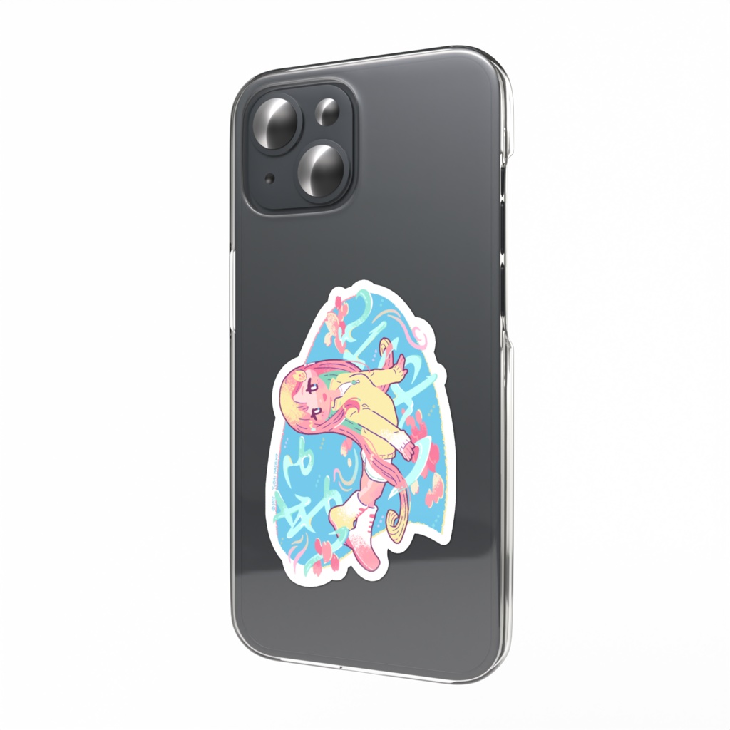 スマホ用　えとことステッカー【はないかだ】