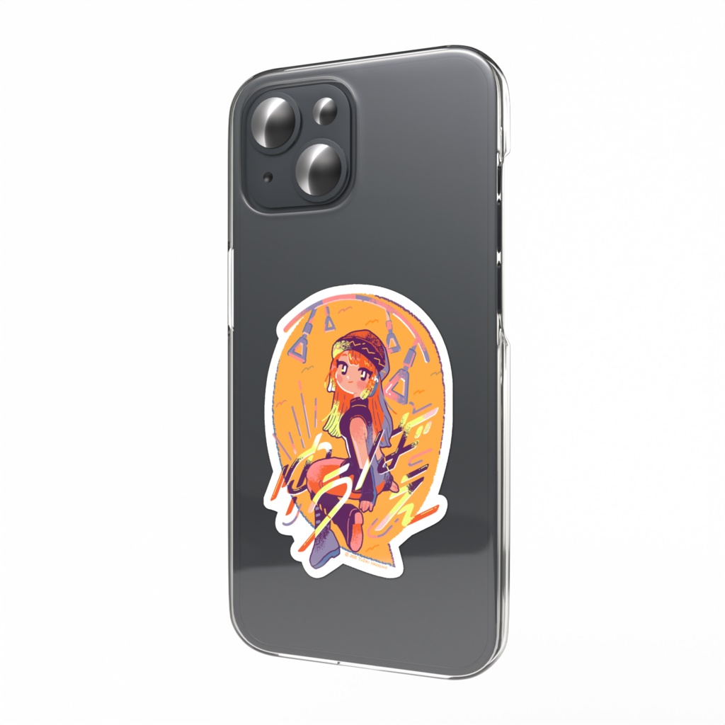 スマホ用　えとことステッカー【ゆうばえ】