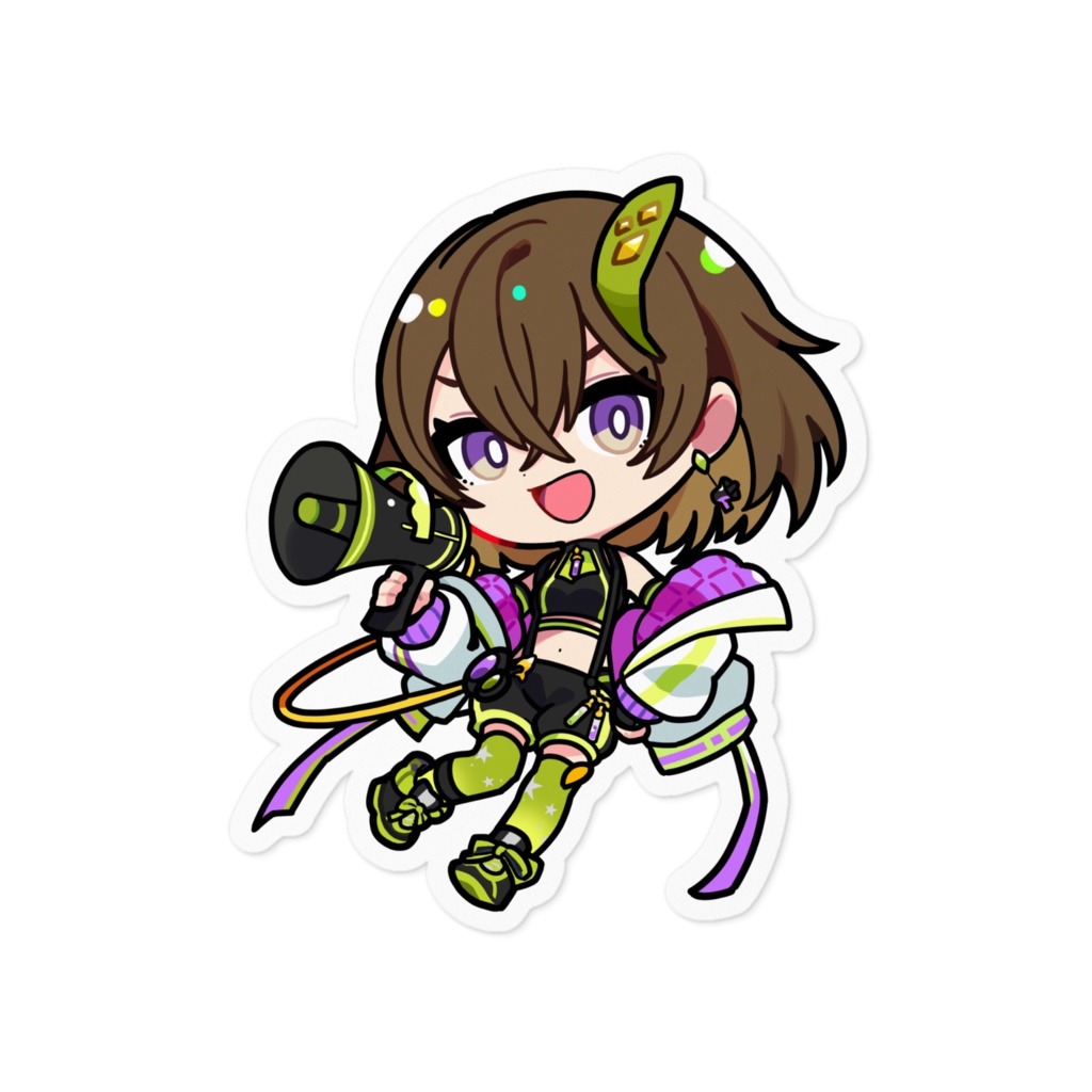 V3周年記念/風矢ミニキャラステッカー