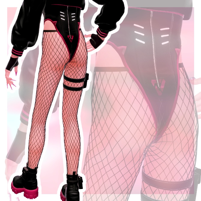 【斑霞用】fishnet -網タイツ-