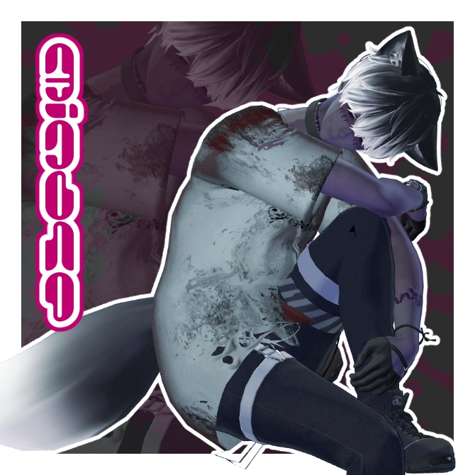 【6アバター対応】ゾンT+Body Texture
