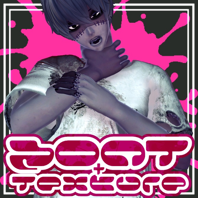 【6アバター対応】ゾンT+Body Texture