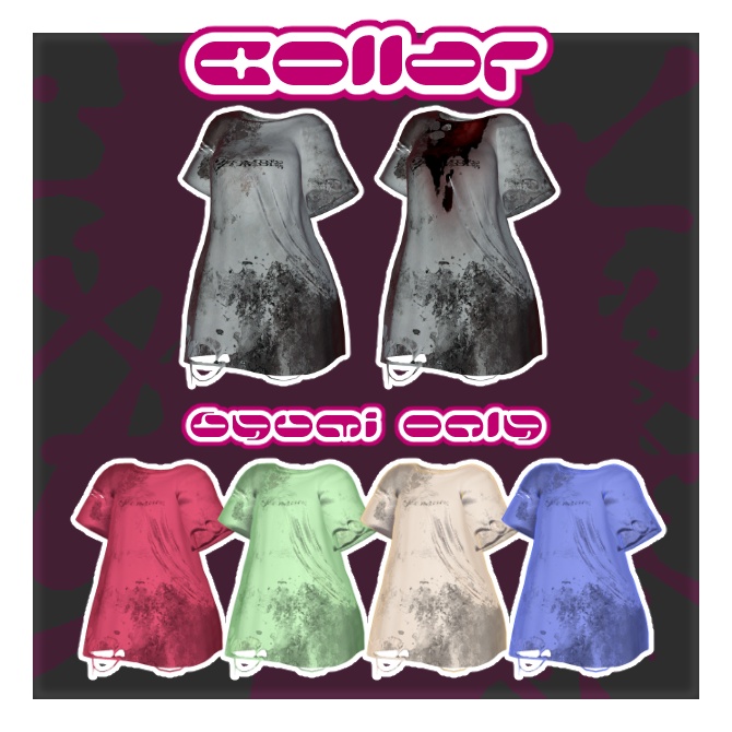 【6アバター対応】ゾンT+Body Texture