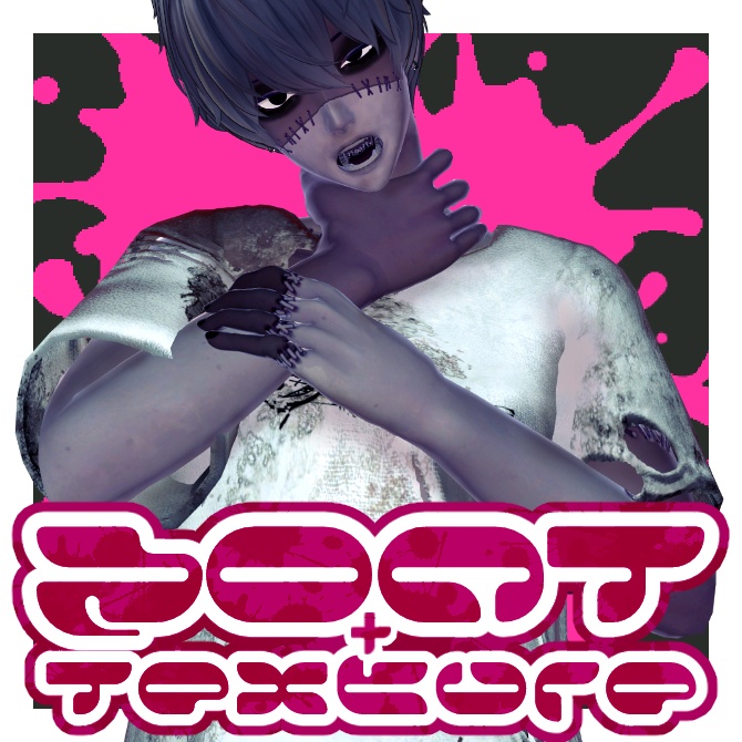 【6アバター対応】ゾンT+Body Texture