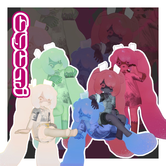 【6アバター対応】ゾンT+Body Texture