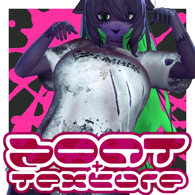 【6アバター対応】ゾンT+Body Texture
