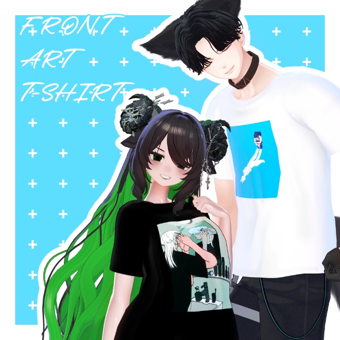 【無料】FRONT ART T-SHIRT【5アバター対応】