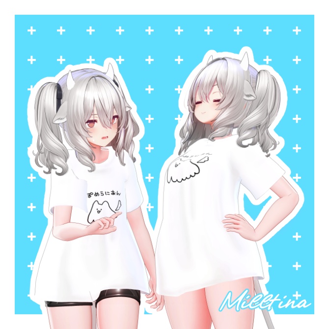 【無料】FRONT ART T-SHIRT【5アバター対応】