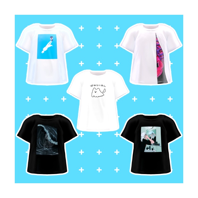 【無料】FRONT ART T-SHIRT【5アバター対応】