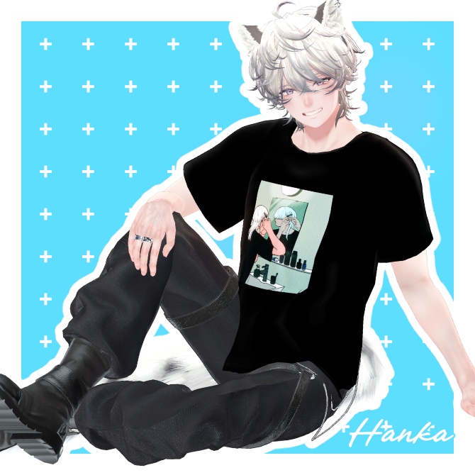 【無料】FRONT ART T-SHIRT【5アバター対応】