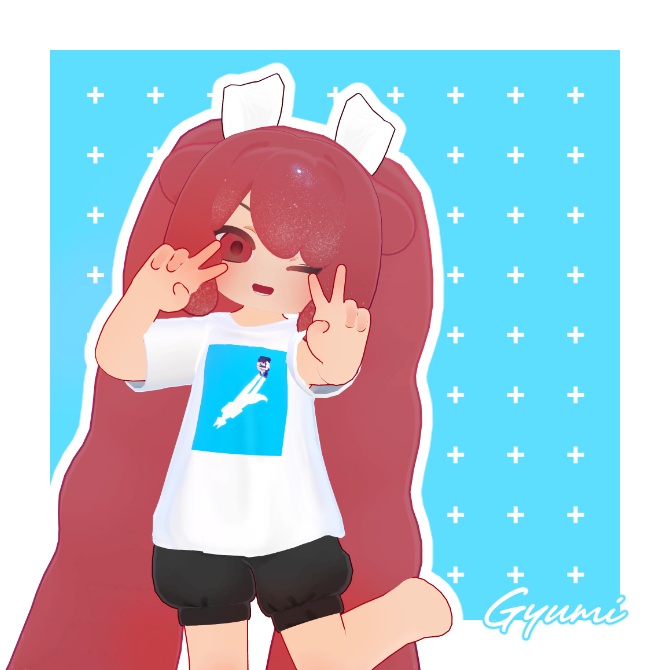 【無料】FRONT ART T-SHIRT【5アバター対応】