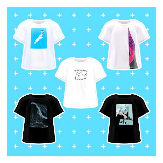 【無料】FRONT ART T-SHIRT【5アバター対応】