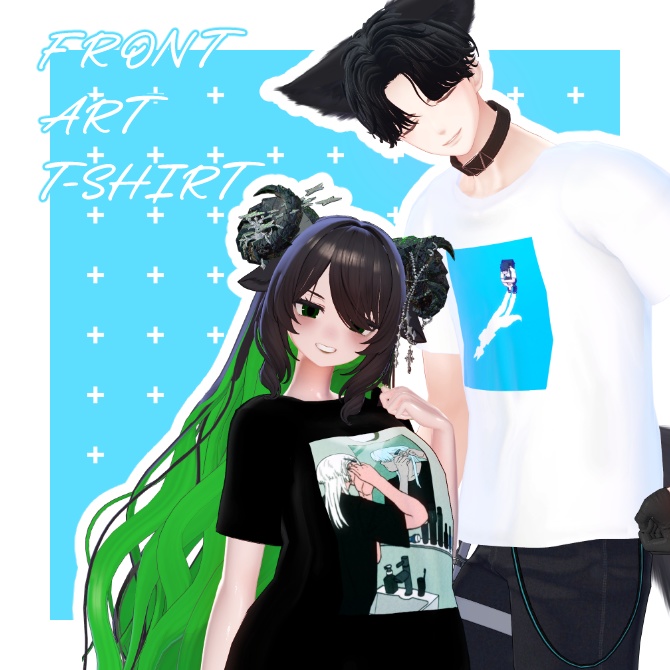 【無料】FRONT ART T-SHIRT【5アバター対応】