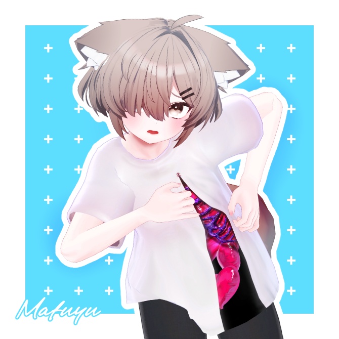 【無料】FRONT ART T-SHIRT【5アバター対応】