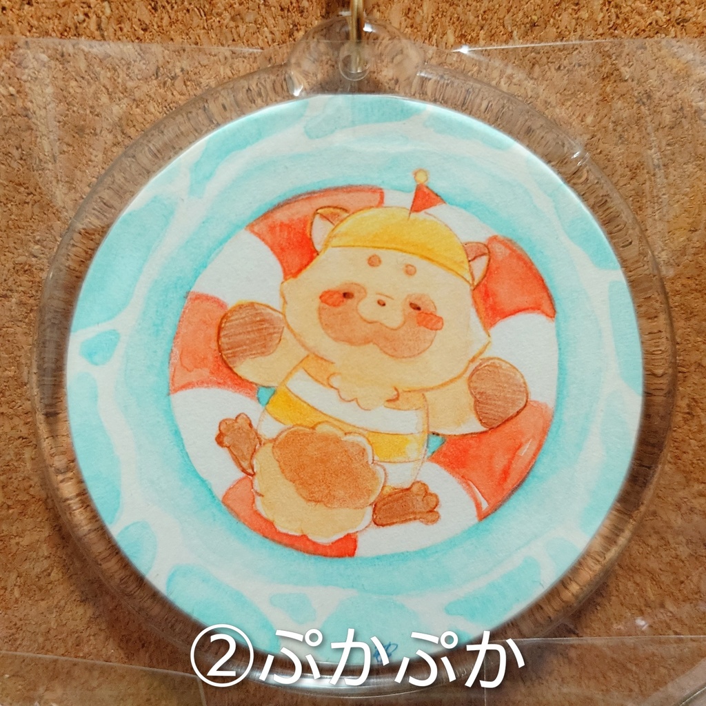原画キーホルダー(丸)