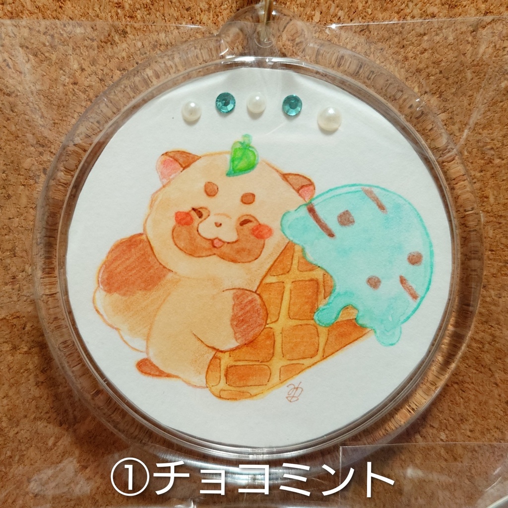 原画キーホルダー(丸)