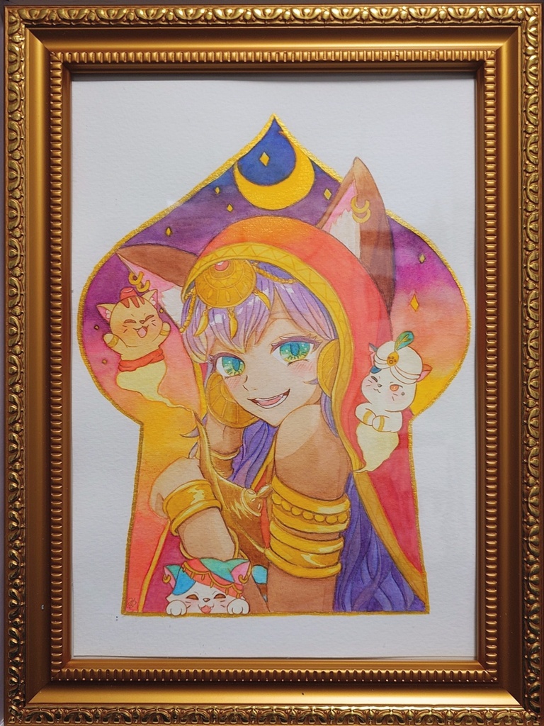 イラスト原画『アラビアン・にゃ🐾イト』