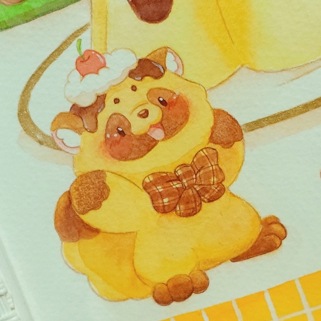 額装原画🍮『一緒に食べよ!』