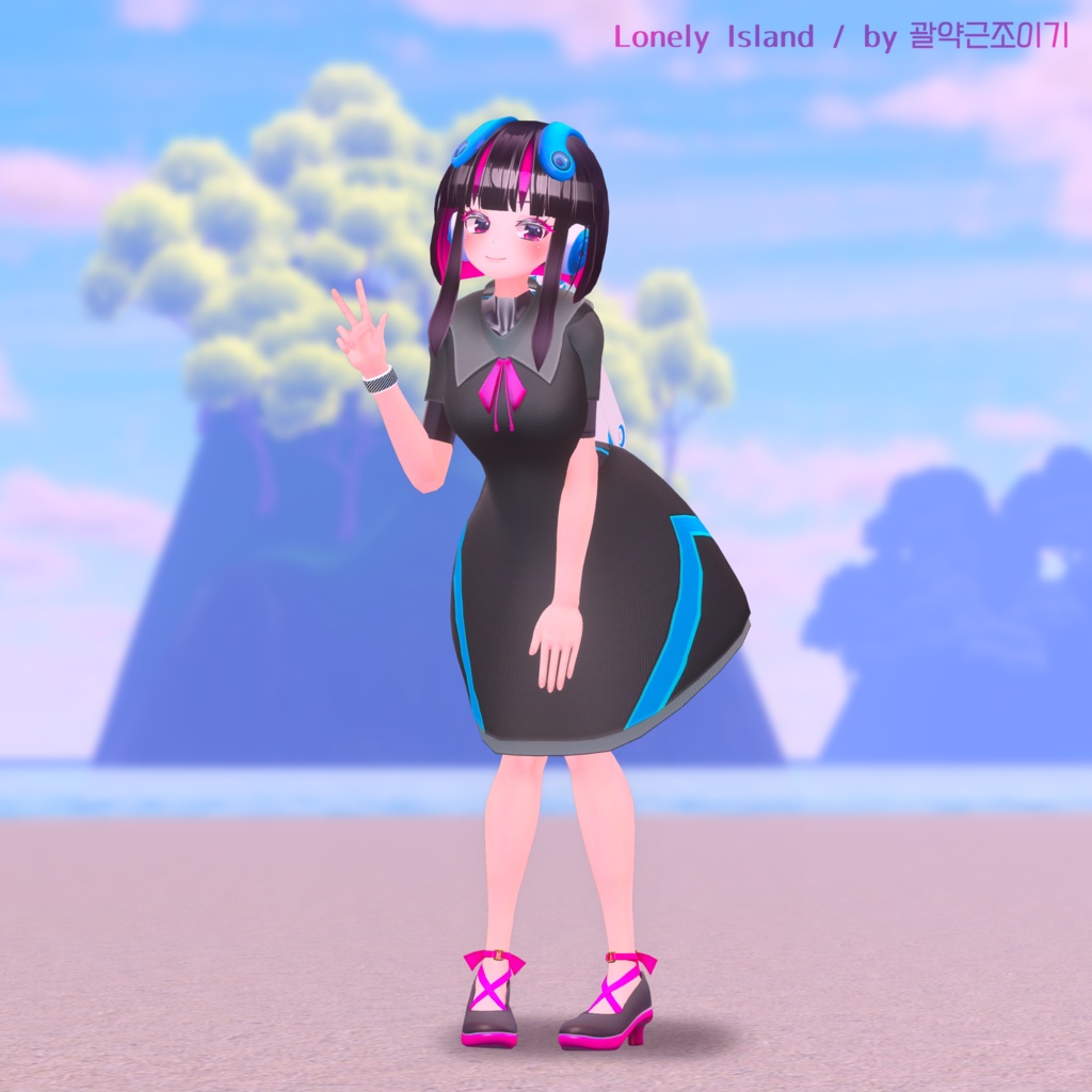 オリジナル3Dモデル「リツ」脳波少女シリーズ