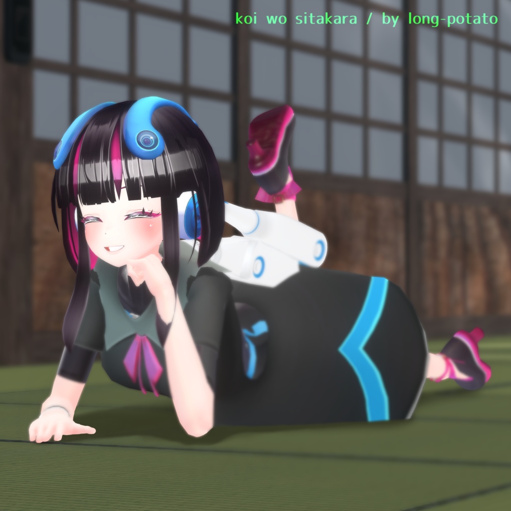 オリジナル3Dモデル「リツ」脳波少女シリーズ