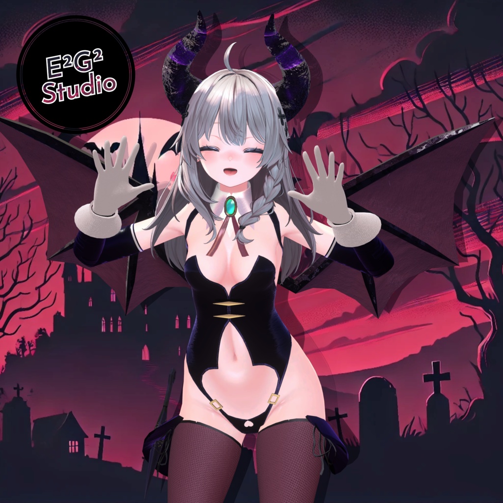 【4アバター対応】Succubus Costume【VRChat向け衣装モデル】