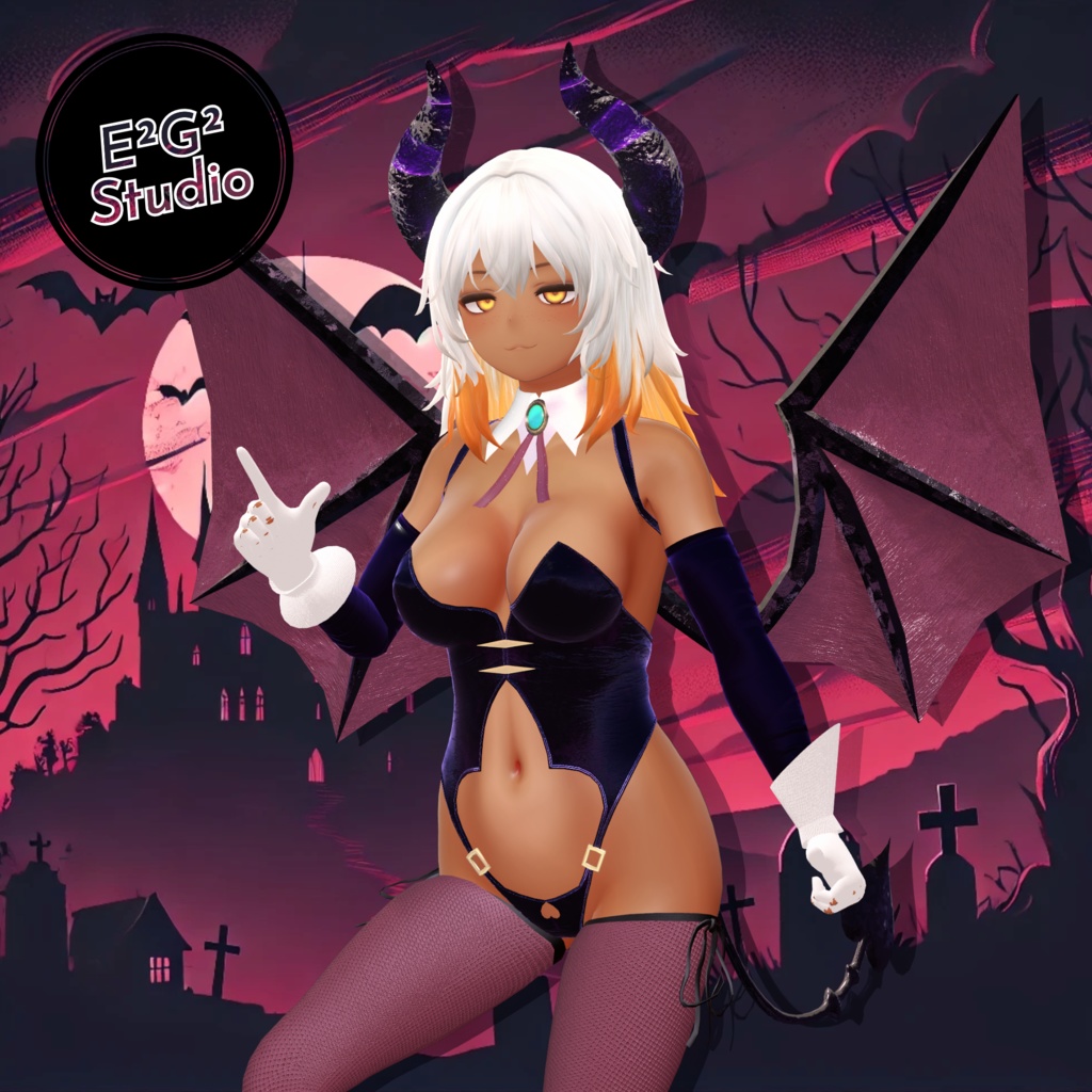 【4アバター対応】Succubus Costume【VRChat向け衣装モデル】