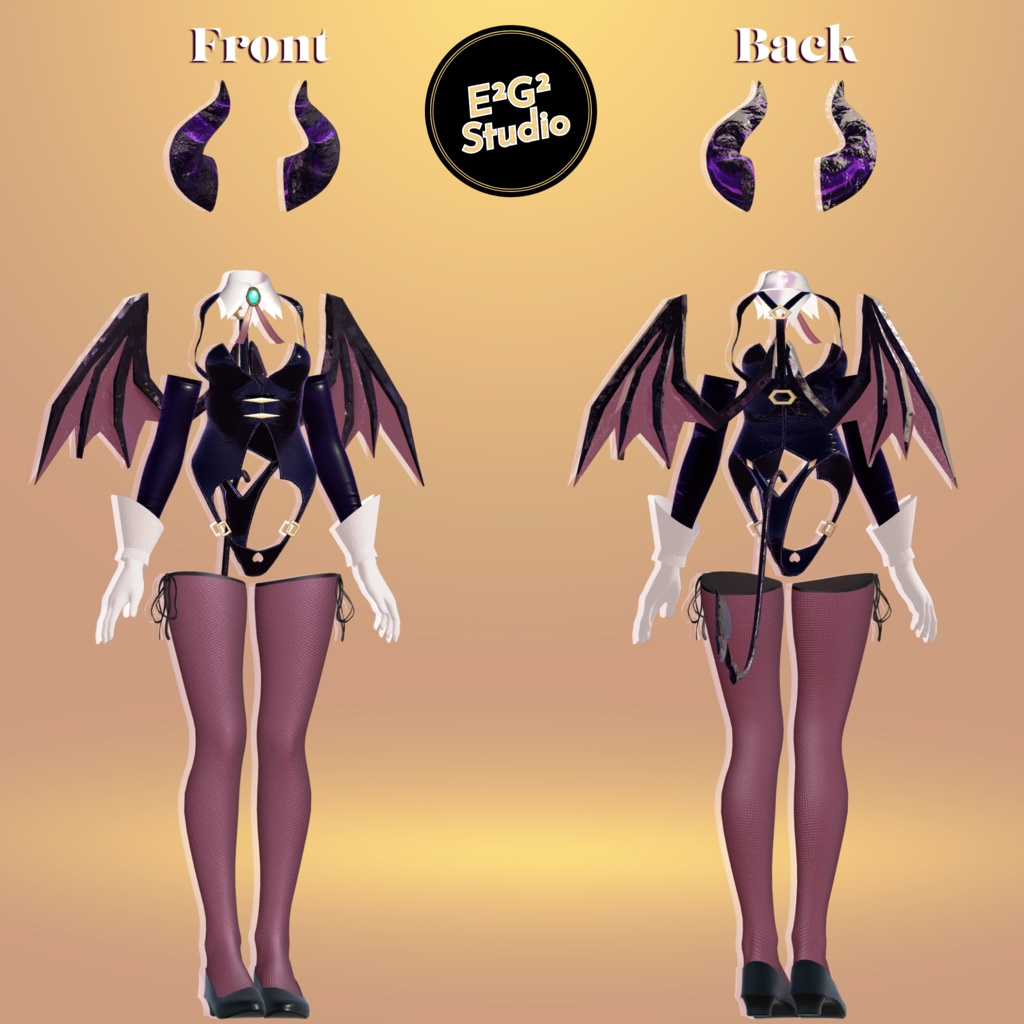 【4アバター対応】Succubus Costume【VRChat向け衣装モデル】