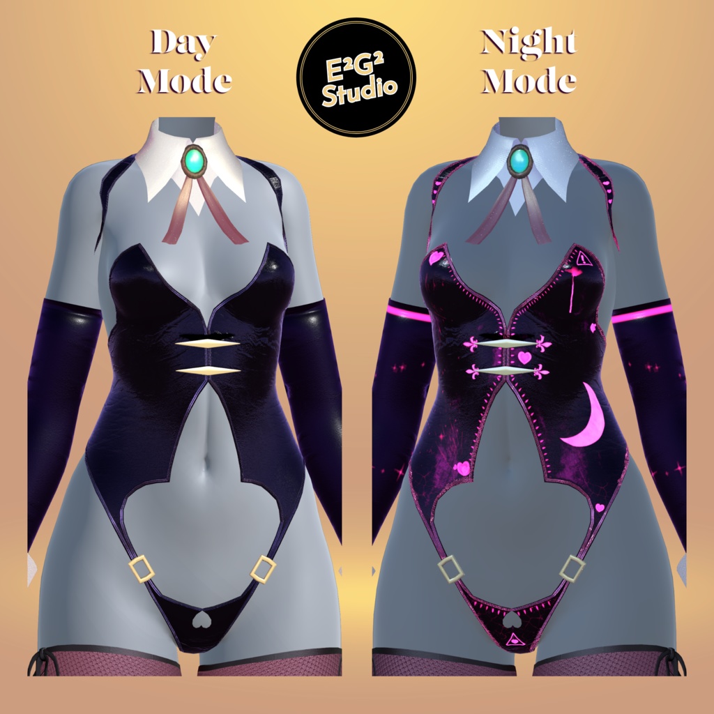 【4アバター対応】Succubus Costume【VRChat向け衣装モデル】