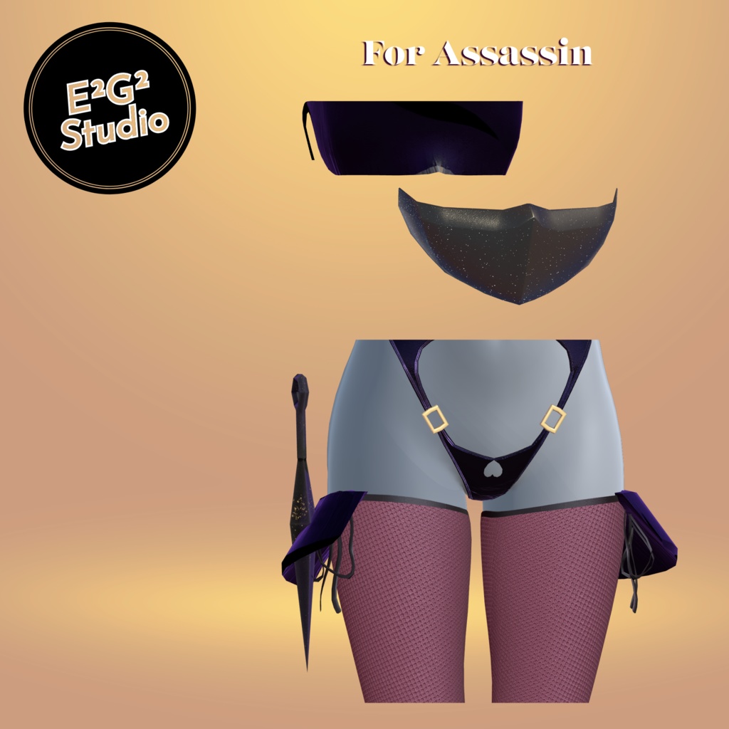 【4アバター対応】Succubus Costume【VRChat向け衣装モデル】