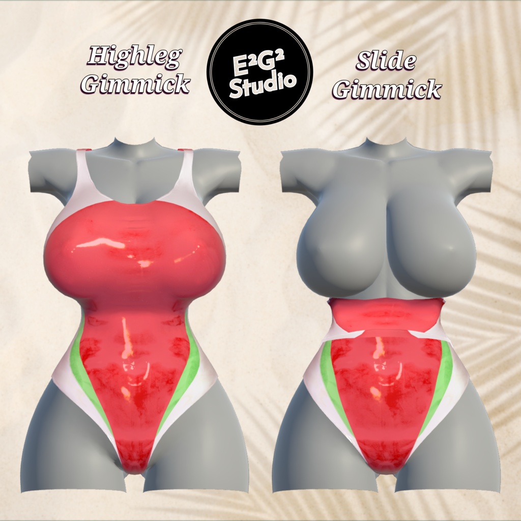 【ミルティナ対応】Competitive Swimwear【VRChat向け衣装モデル】