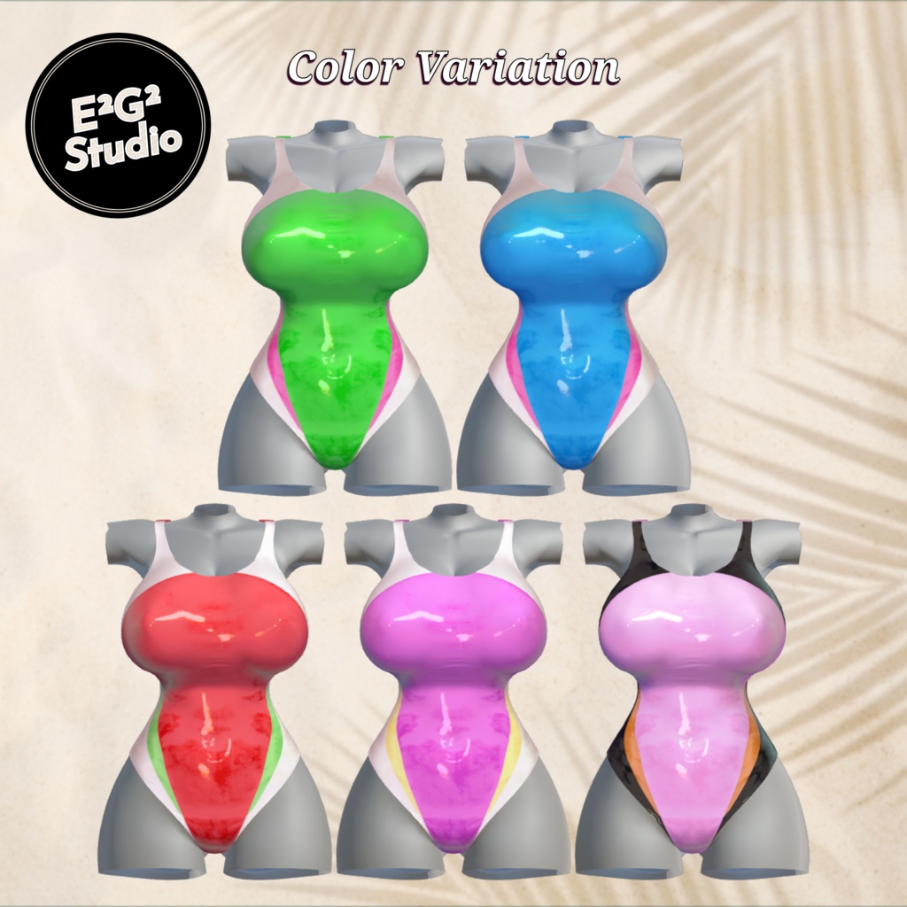 【ミルティナ対応】Competitive Swimwear【VRChat向け衣装モデル】