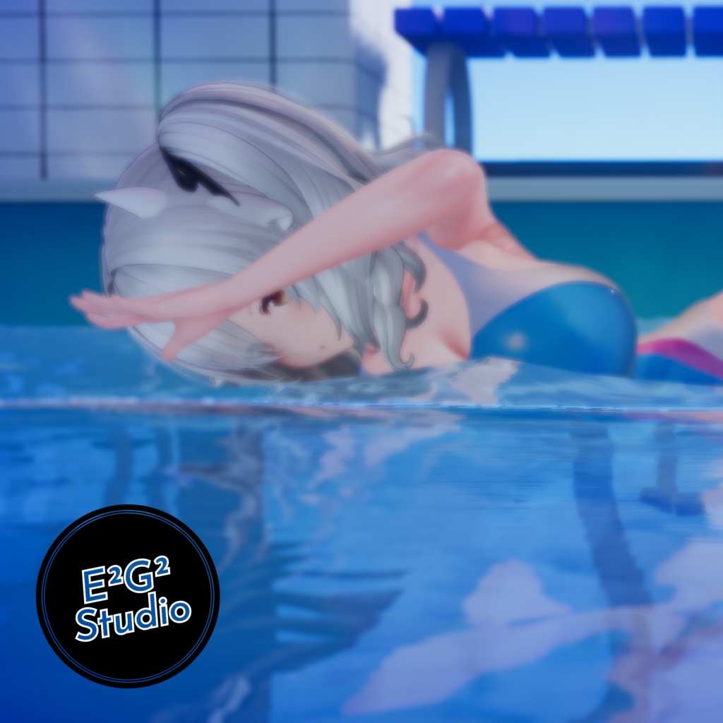 【ミルティナ対応】Competitive Swimwear【VRChat向け衣装モデル】