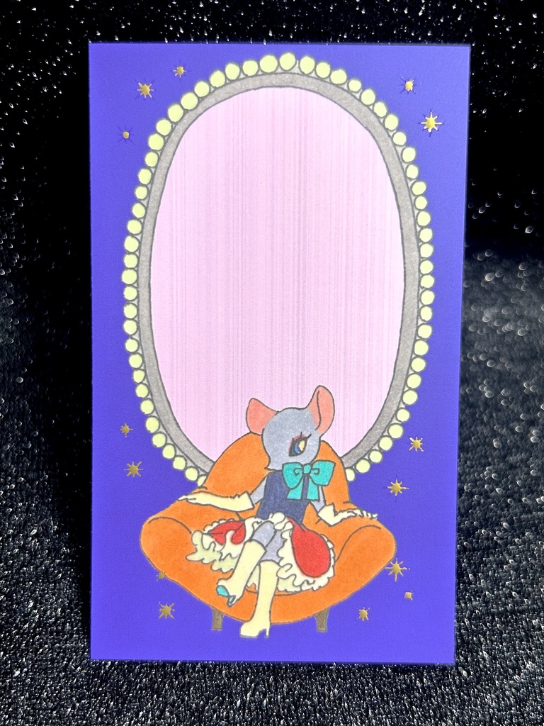 箔押しメモカード