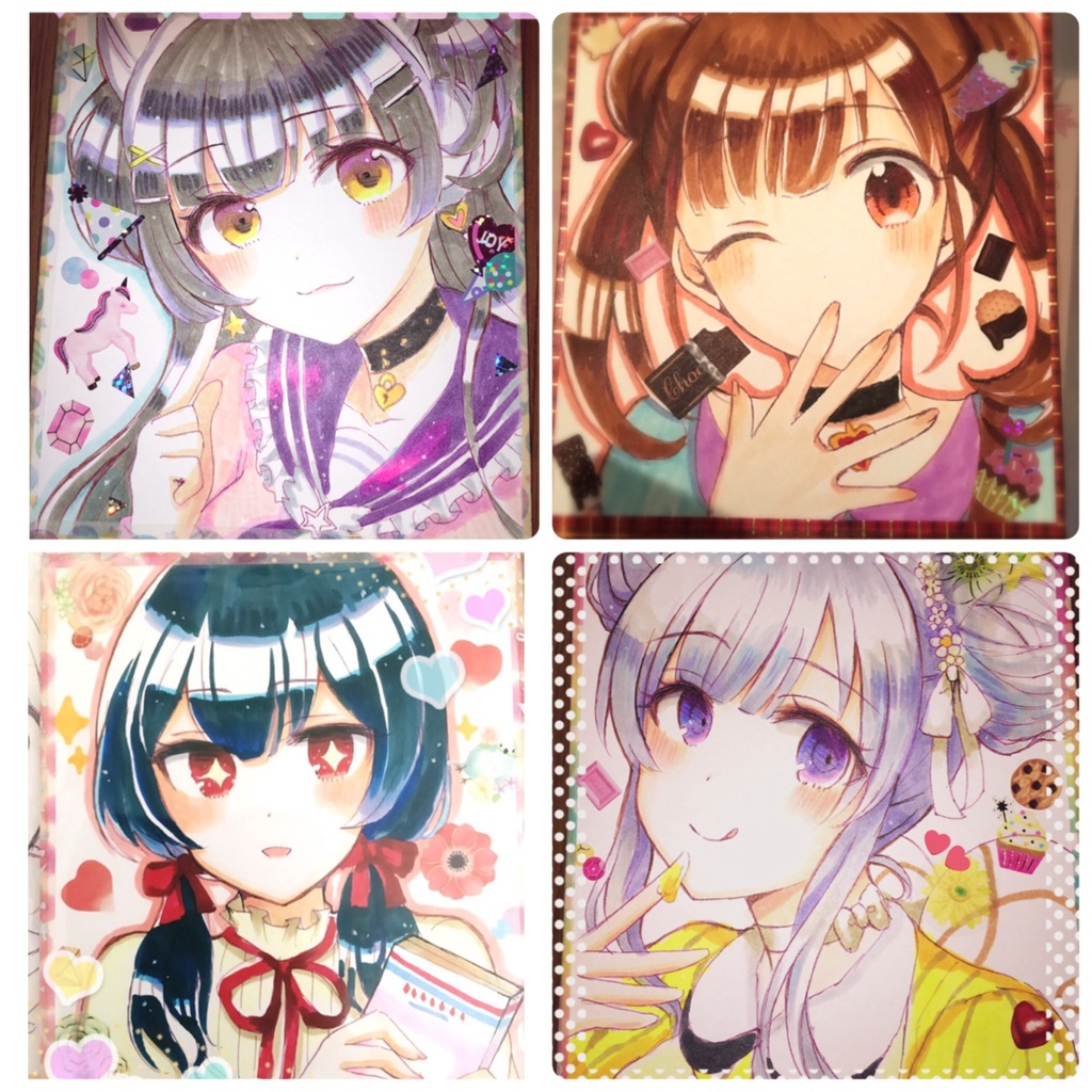 【一点物】オーダーフルカラー色紙