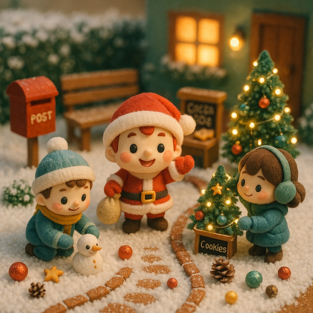 ミニチュアクリスマスイラスト