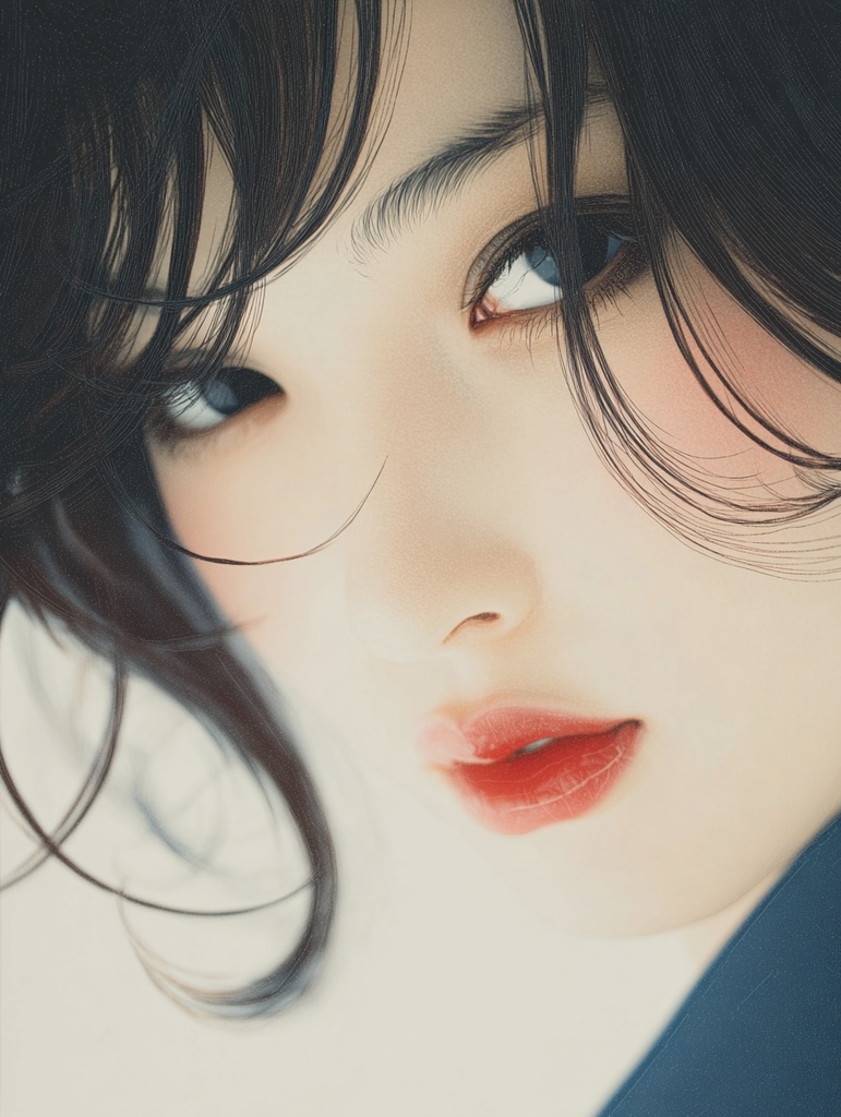 陶器肌美人画像