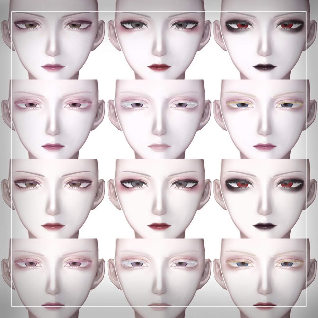 【Minase/水瀬専用 】リアル風メイク Makeup & Eyes texture