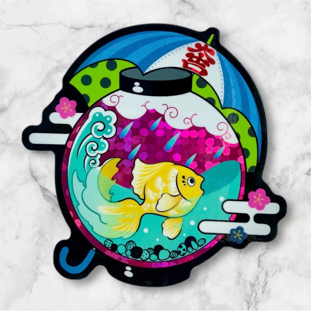 雨のち金魚☔️ステッカー