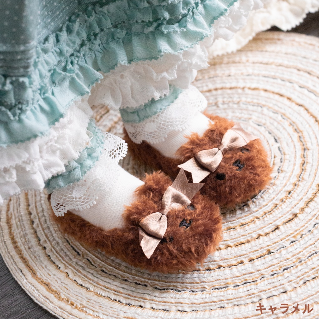 +Buubuu shop+ スリッパ ドール靴「Bear Slippers」MDD SDM サイズ
