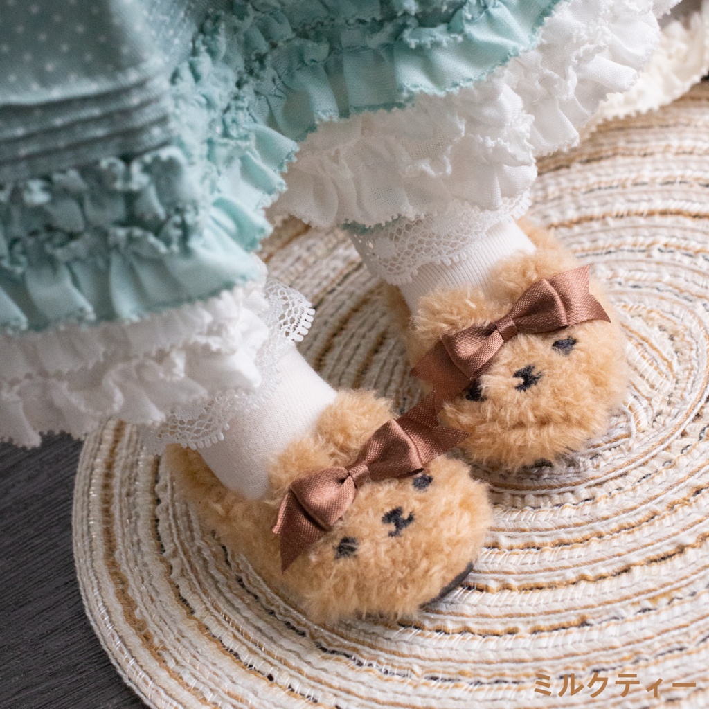 +Buubuu shop+ スリッパ ドール靴「Bear Slippers」MDD SDM サイズ