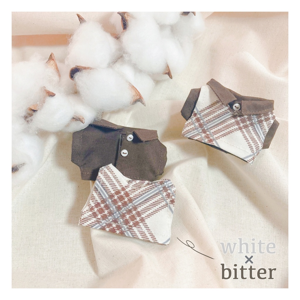 Valentine chocolate vest×shirt 2セット