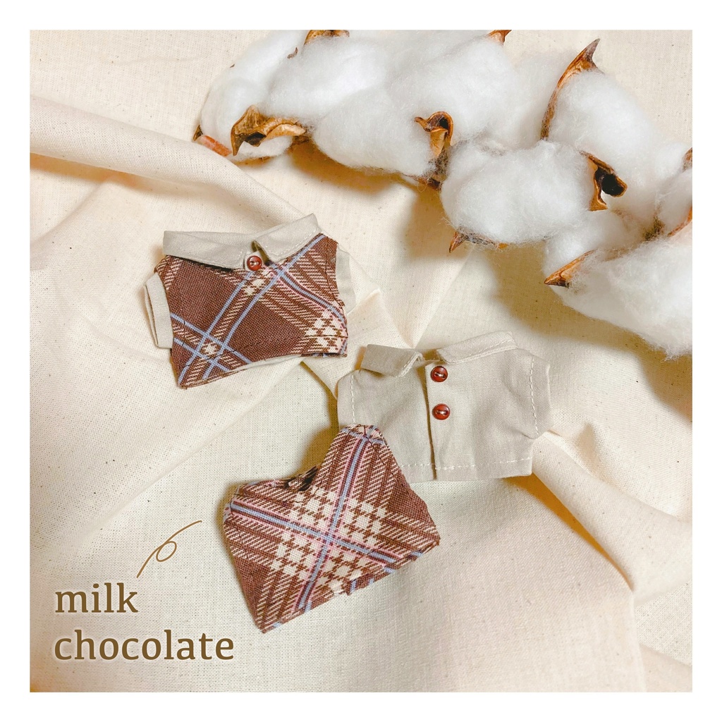Valentine chocolate vest×shirt 2セット